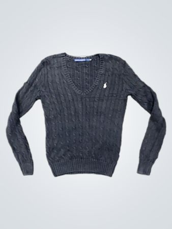 Ralph Lauren Cable Knit V-Neck Sweater