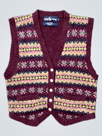 Ralph Lauren Fair Isle Knit Vest