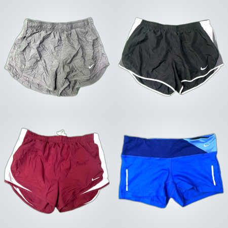 Nike Nylon Shorts Bundle - 10 Pack Dri-Fit Lauf Athletic Shorts
