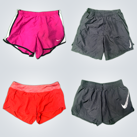 Nike Nylon Shorts Bundle - 10 Pack Lacrosse Running Dri-Fit Athletic Shorts