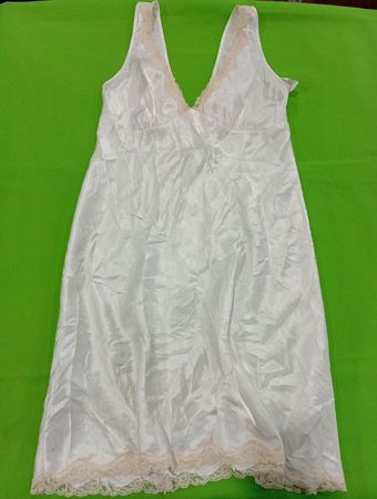 Victoria's Secret White Satin Slip Dress