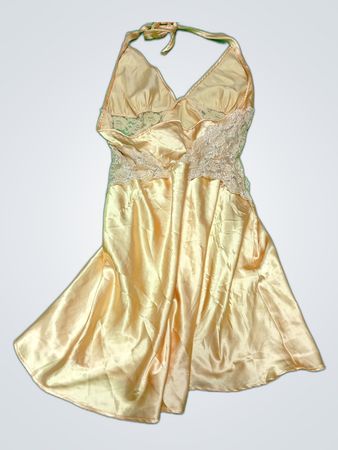 Gold Satin Nightgown