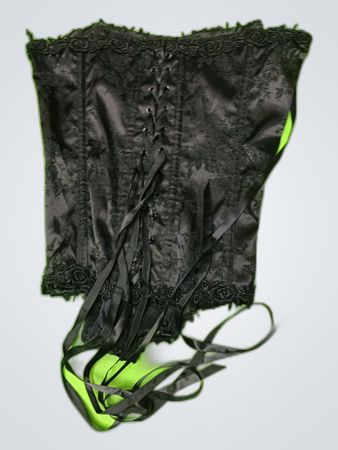 Black Satin Corset
