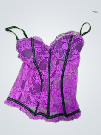 Dreamgirl Purple Lace Bustier