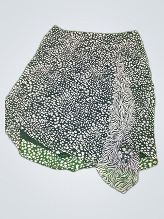 Unbranded Black and White Animal Print Mini Skirt