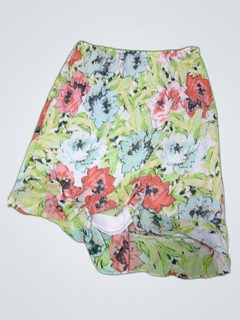 POSH Floral Print Mini Skirt