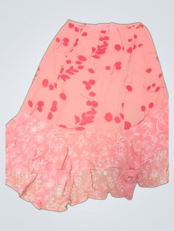 Pink Floral Skirt