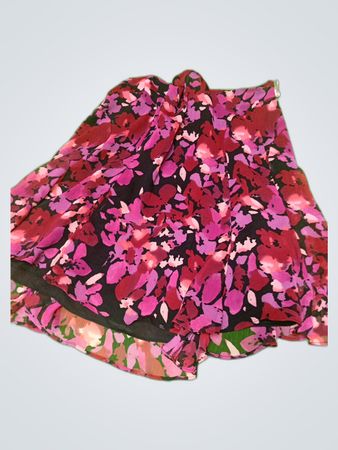New York & Company Floral Print Mini Skirt