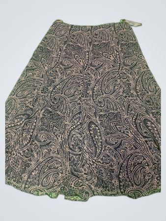 Ralph Lauren Paisley Print Maxi Skirt