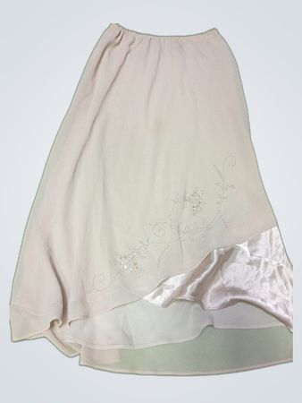 Embroidered Beaded Maxi Skirt