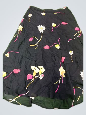COS Floral Print Midi Skirt