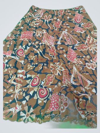 Bebe Printed Midi Skirt