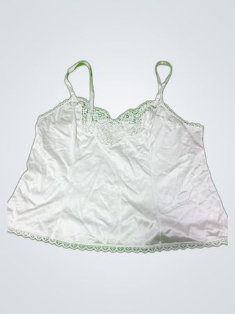 Unbranded White Lace Trim Camisole