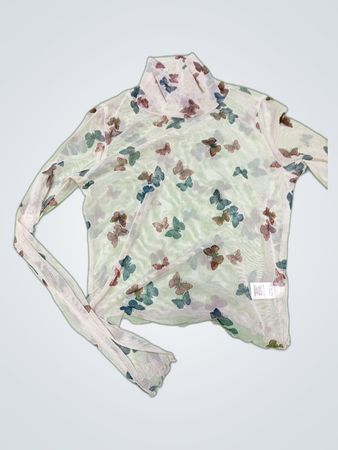 Sheer Butterfly Blouse