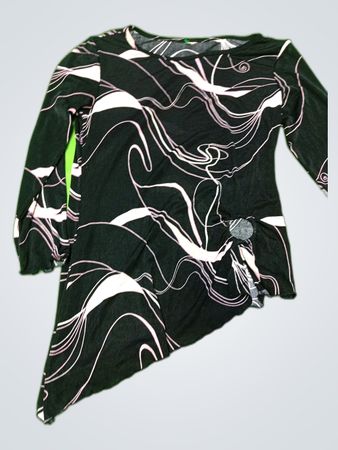 Long-Sleeve Asymmetrical Top