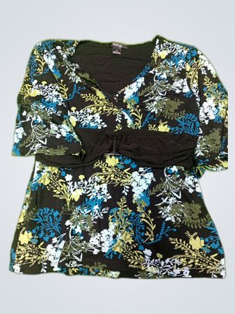 Style & Co Printed Floral Blouse