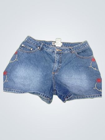 Sergio Tacchini Embroidered Denim Shorts