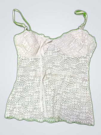 White Lace Corset Top
