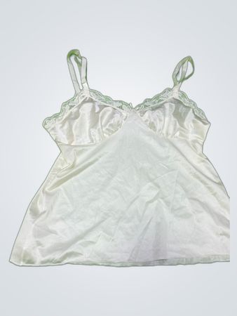 White Lace Trim Camisole Top