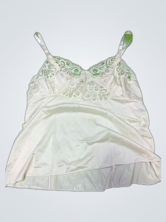 White Lace Trim Camisole