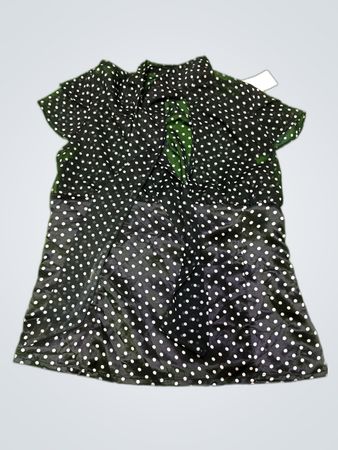 Mango Black Polka Dot Printed Blouse
