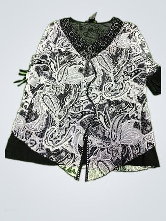 Simply Printed Long Sleeve Blouse