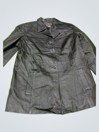 Uniform Woman Torn Leather Jacket