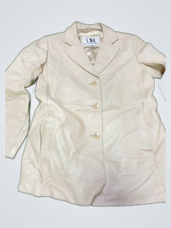 LNR Beige Leather Jacket