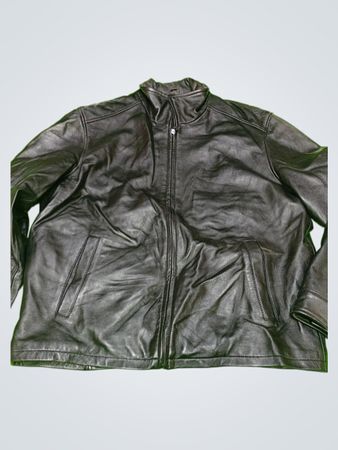 Alfani Black Leather Jacket