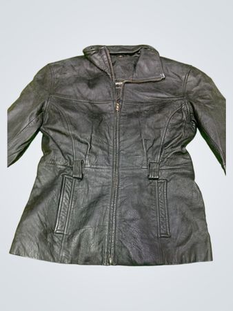 Quibrok Black Leather Jacket