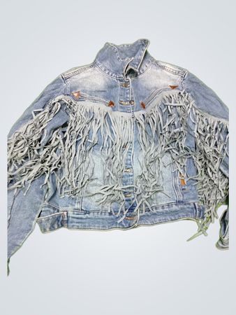 Rock & Roll Fringed Denim Jacket