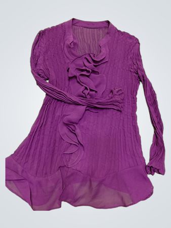 Purple Ruffled Dress