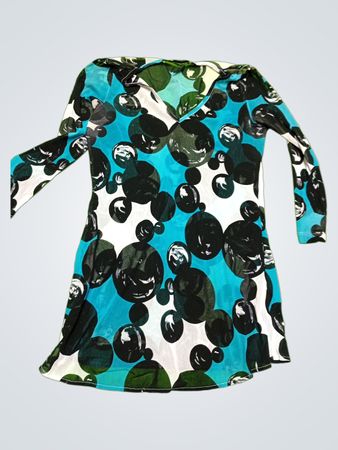 Long-Sleeve Printed Dress
