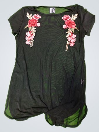 Black Embroidered Blouse