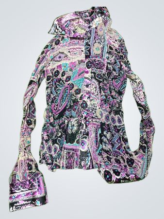 Paisley Pattern Long Sleeve Top