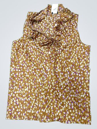J.Crew Ruffled Sleeveless Blouse