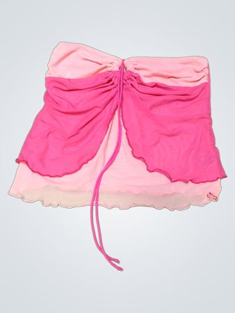 Pink and Light Pink Bandeau Top