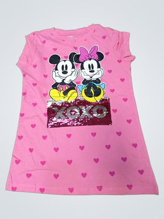 Disney Minnie Mouse Pink Heart T-Shirt Dress