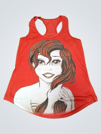 Red Graphic Tank Top