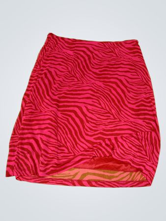 Express Women's Pink Zebra Print Skirt