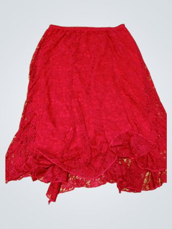 Red Lace Skirt