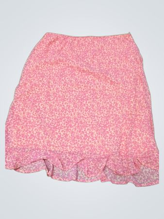 Pink Floral Skirt