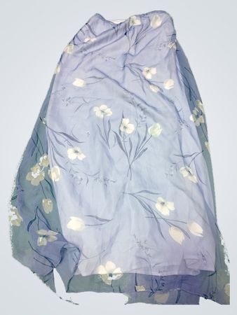 Blue Floral Scarf
