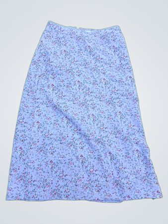 Purple Floral Skirt