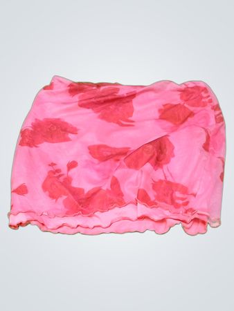 Pink Floral Skirt