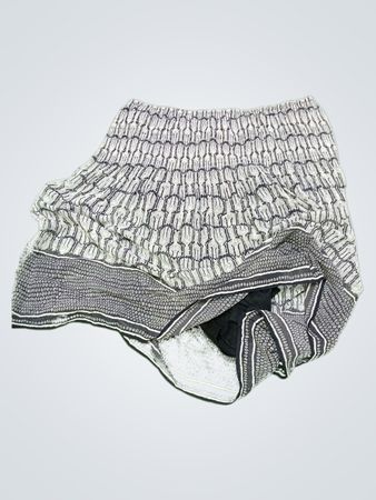 Gray and White Shorts