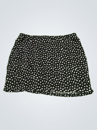 Unbranded Black Polka Dot Mini Skirt