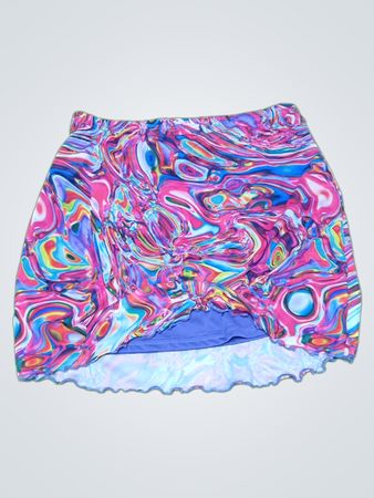 Multicolored Swirl Skirt