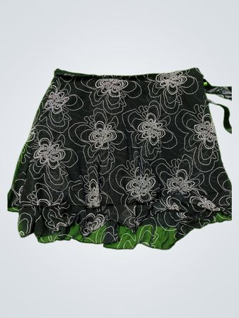 Black Floral Shorts