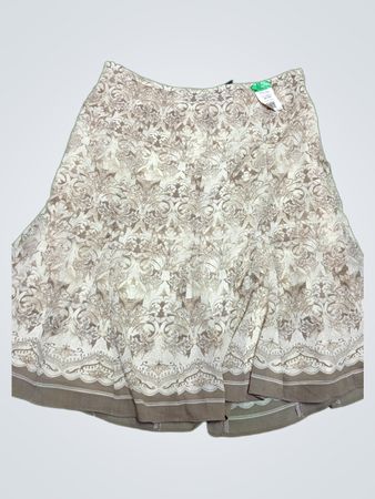 Tan Floral Skirt